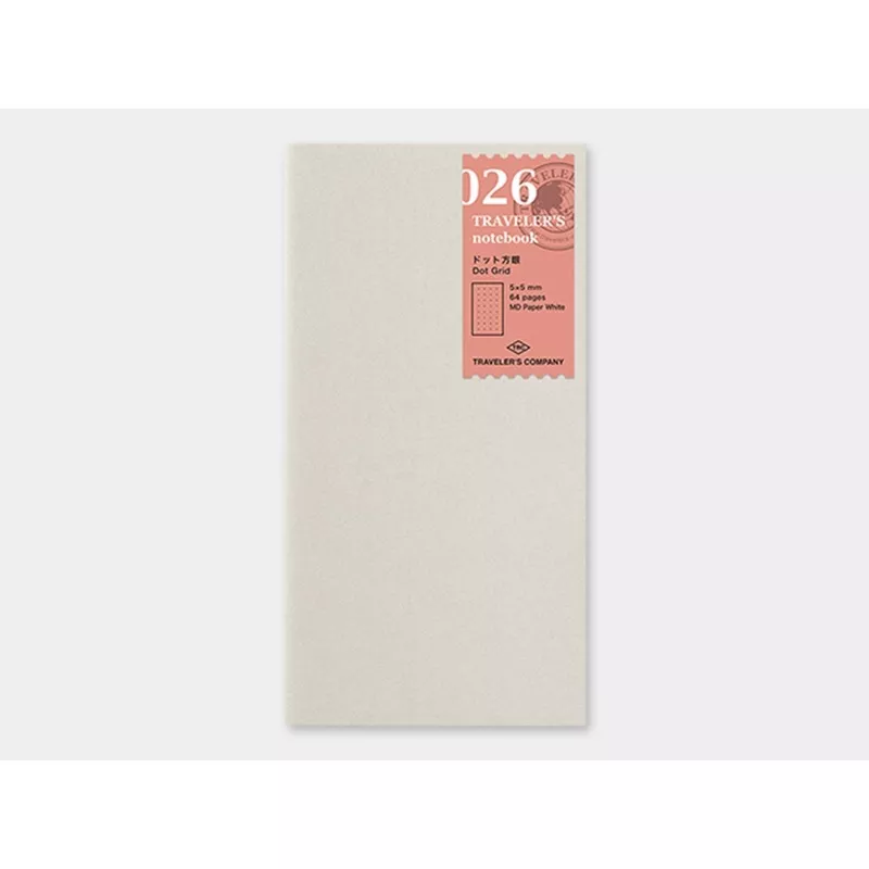 026 Dot Grid Page Refill TRAVELER'S Notebook - Regular Size