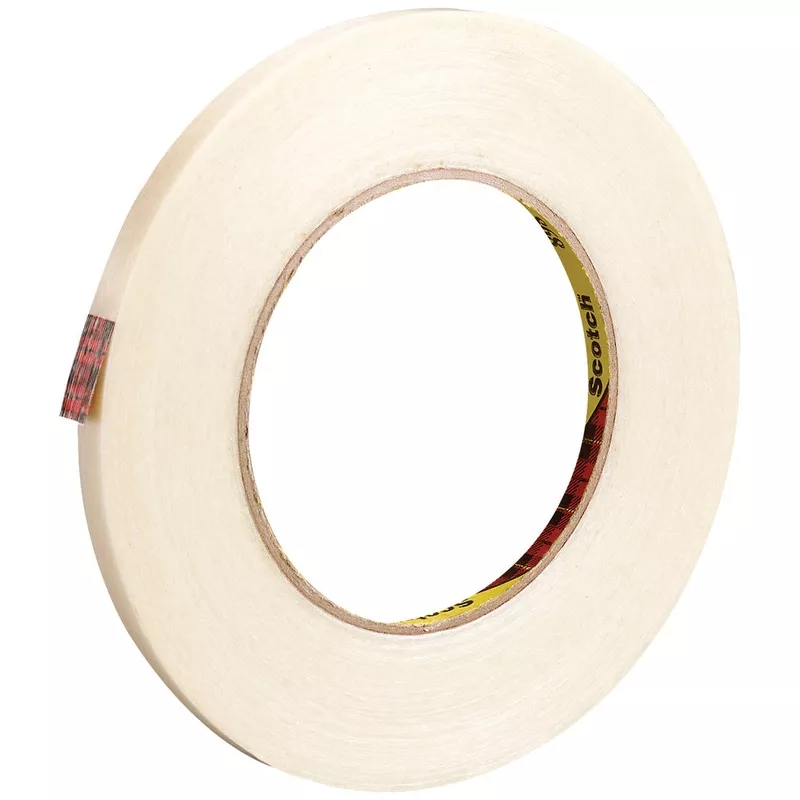 1/4" x 60 yds. 3M 898 Strapping Tape - 12pk