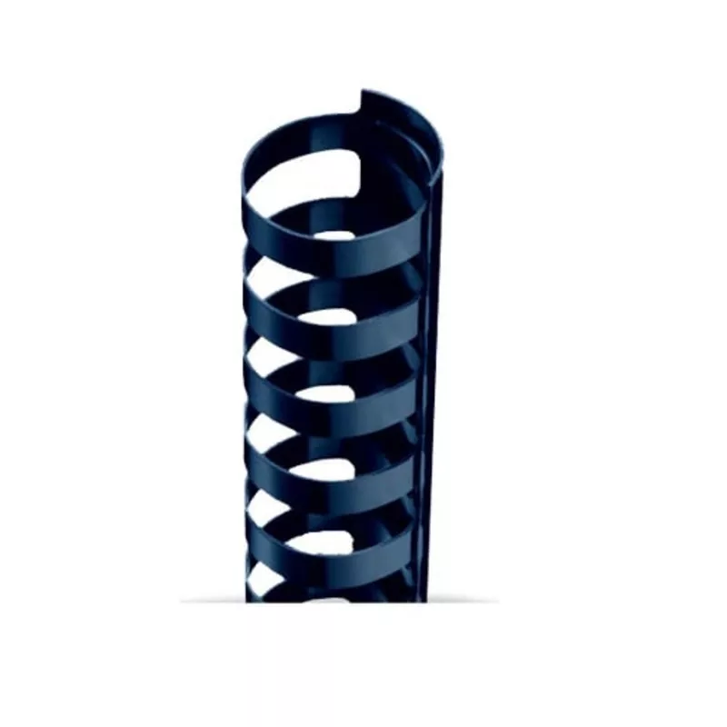 1" A4 Size Navy Plastic Binding Combs 21 Rings - 100pk