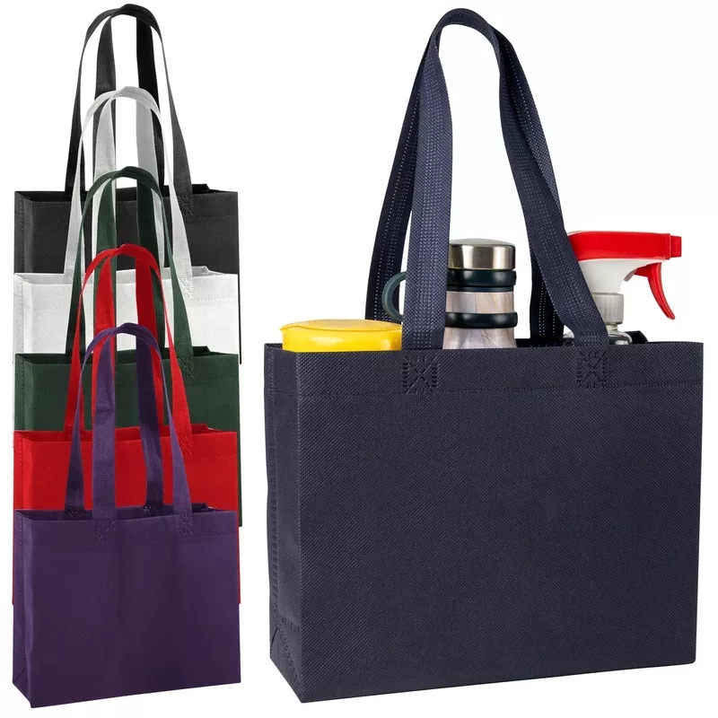 10-Inch Reusable Shopping Bag Gift Tote Assorted