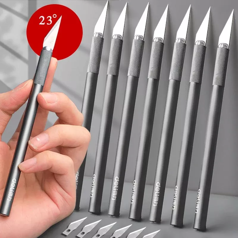 10 ps lminas utilitrio escultura faca conjunto cortador de papel diy artesanato ferramentas de corte com caixa de armazenamento