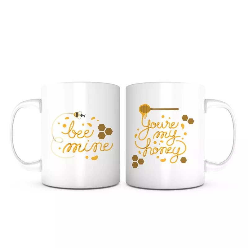 “Bee Mine” + “You’re My Honey” Mug Set