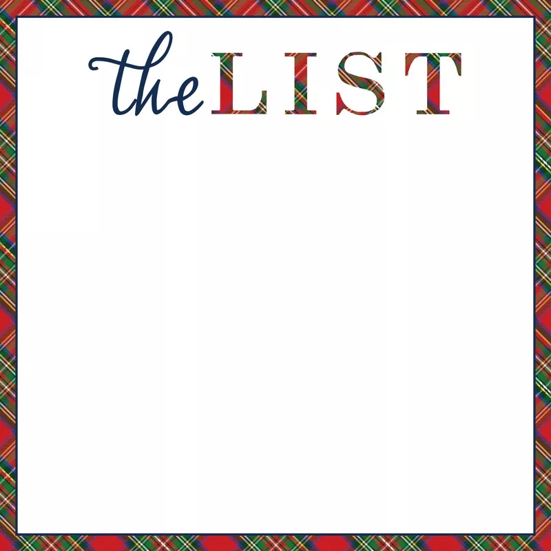 In Stock 8.5x8.5 SLAB Stock Notepad | Tartan List