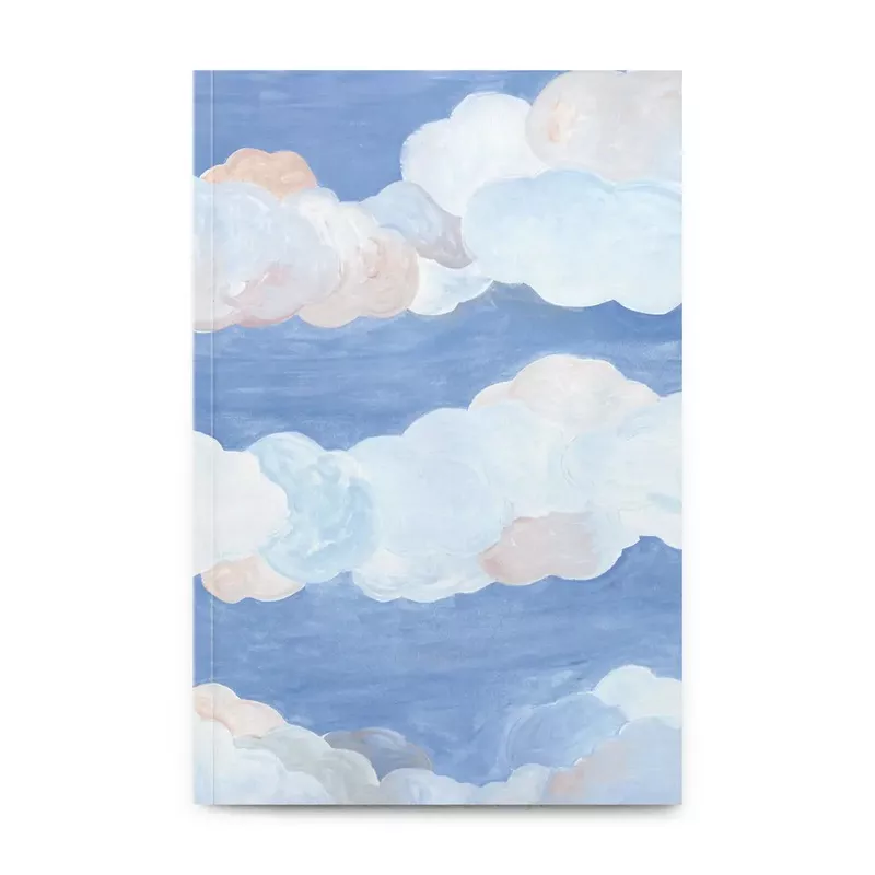 Notitieboek A5 gelinieerd Softcover 'Blue Clouds' - Petit Gramme