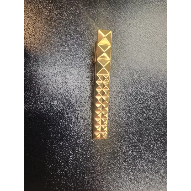 (Outlet) S.T. Dupont Tie Bar – Rose Gold Pyramid