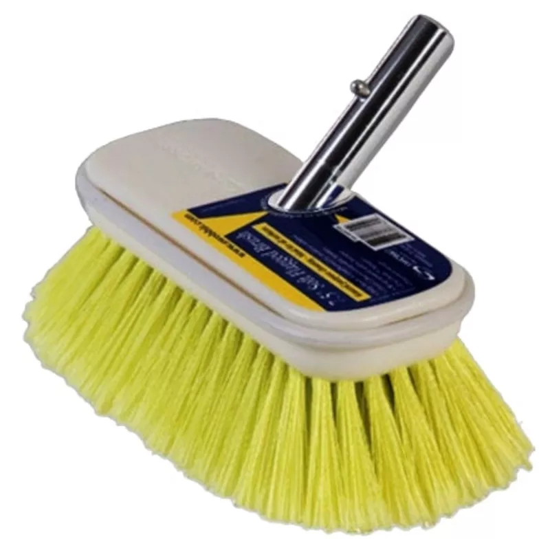 Swobbit 7.5″ Soft Flagged Yellow Bristle Scrub Brush, SW77345