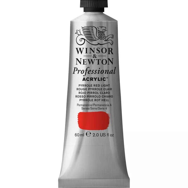 Winsor & Newton Professional Acrylic 60ml Pyrrole Red Light