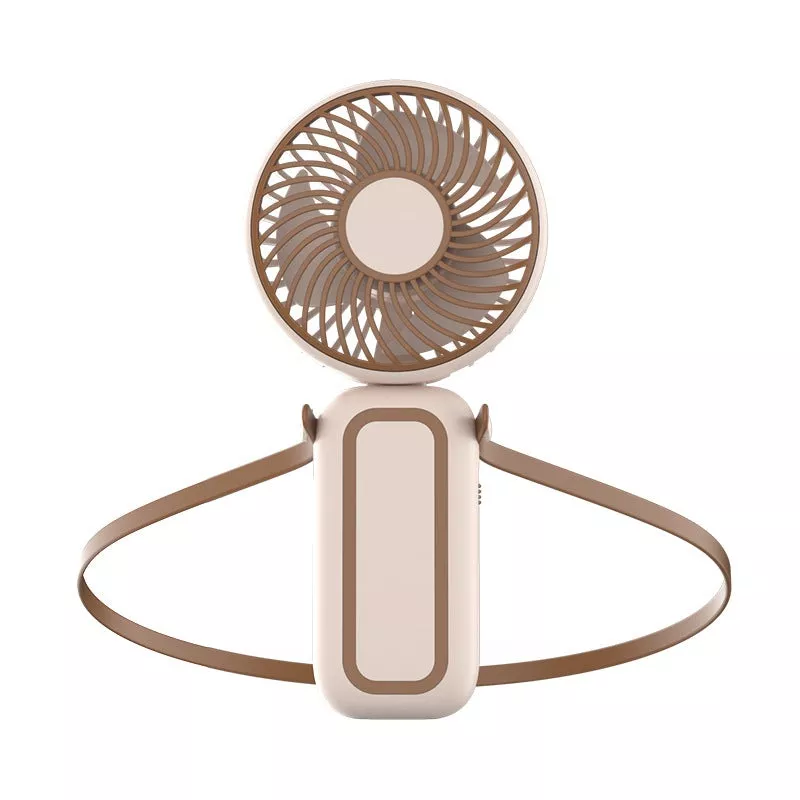 Women's Portable Neck Fan with Flexible Mount Bowlift Pink
