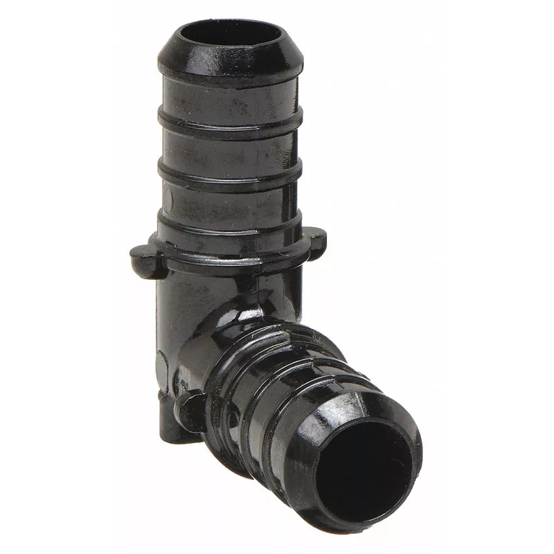 Zurn QQPE33X Cr Polymer Elbow (1/2 Barb x 1/2 Barb, 90 Degree)